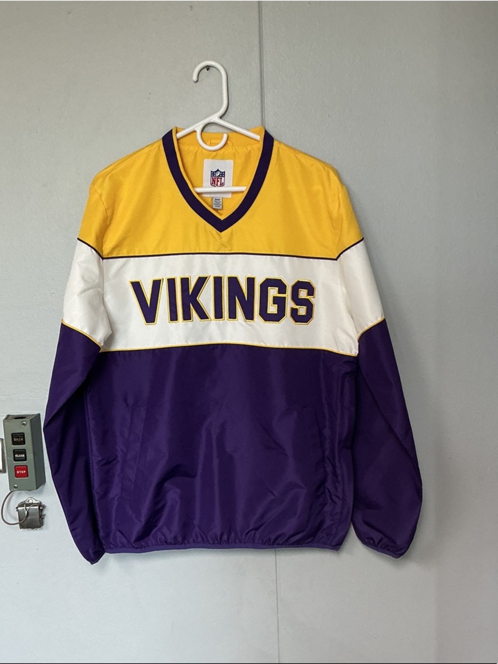 NFL Minnesota Vikings Windbreaker- Gold White Purple